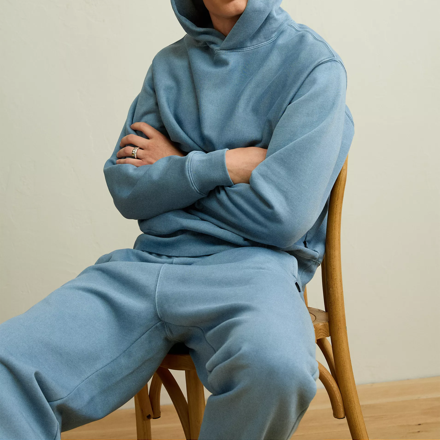 Relaxed Fit Heavyweight Fleece Pullover Mens Hoodie
