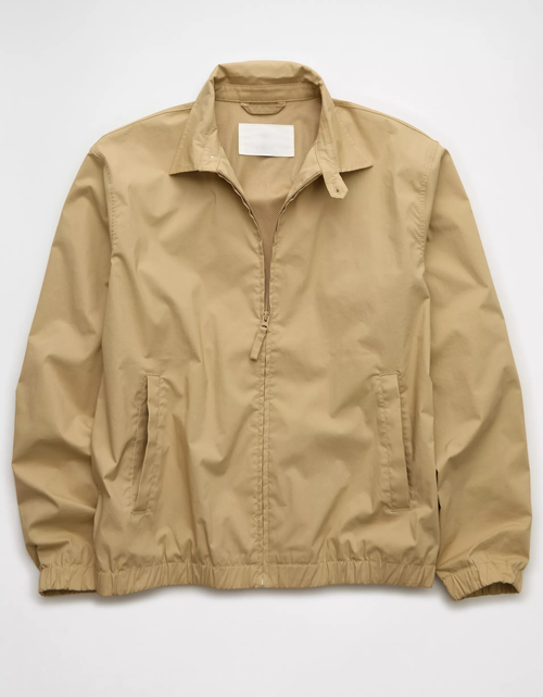 Standard Fit Lightweight Nylon Blend Full‑Zip Mens Transitional Jacket