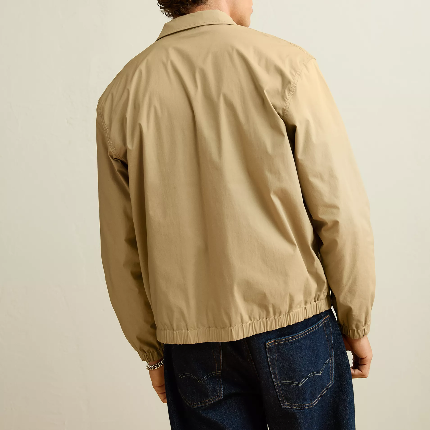 Standard Fit Lightweight Nylon Blend Full‑Zip Mens Transitional Jacket