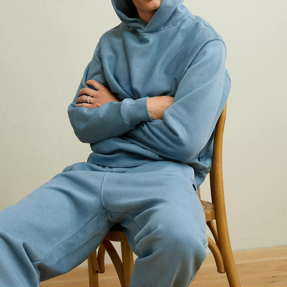 Relaxed Fit Heavyweight Fleece Pullover Mens Hoodie