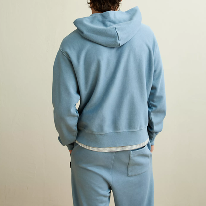 Relaxed Fit Heavyweight Fleece Pullover Mens Hoodie