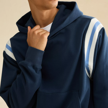 Relaxed Fit Heavyweight Fleece Pullover Mens Hoodie