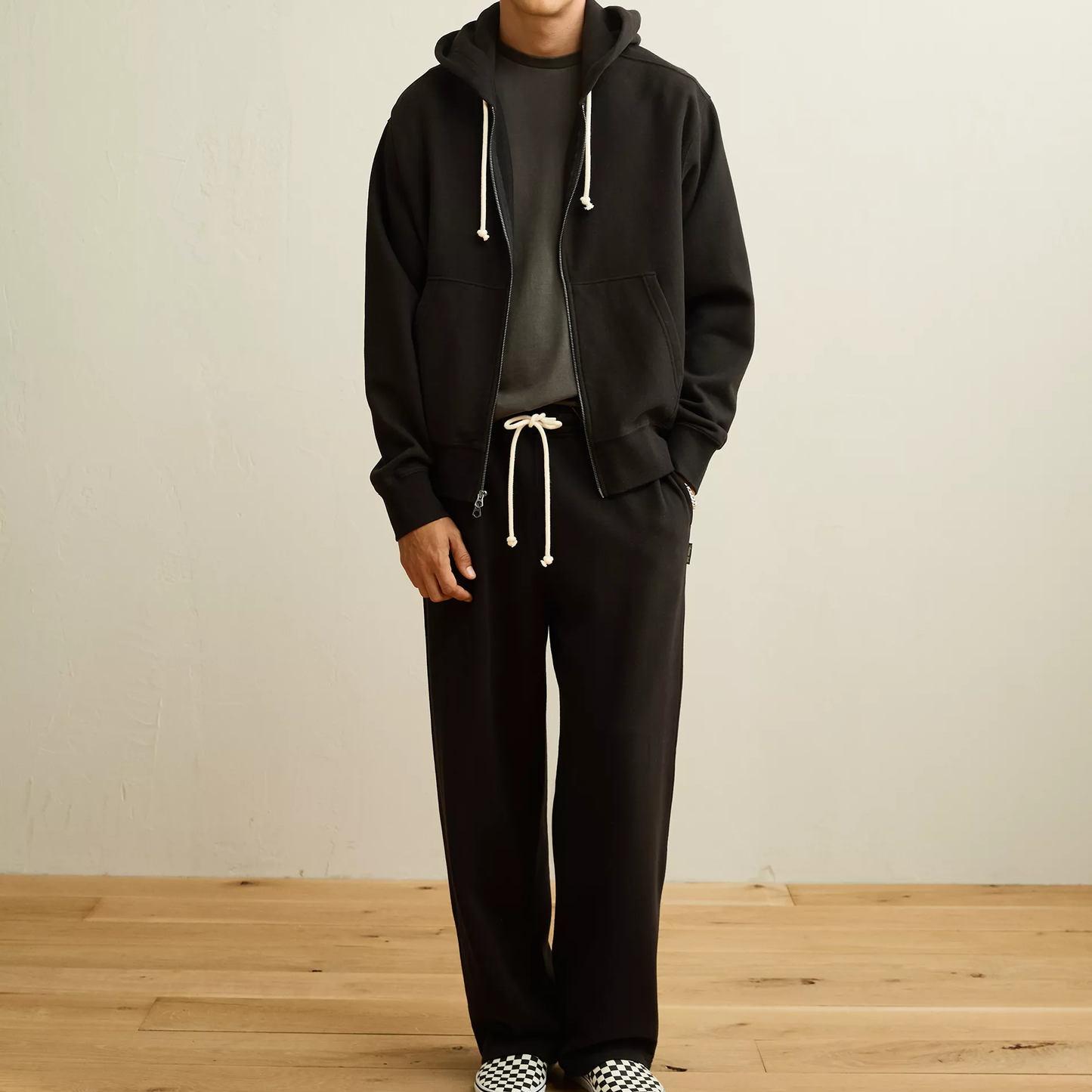Classic Fit Heavyweight Fleece Full‑Zip Mens Hoodie