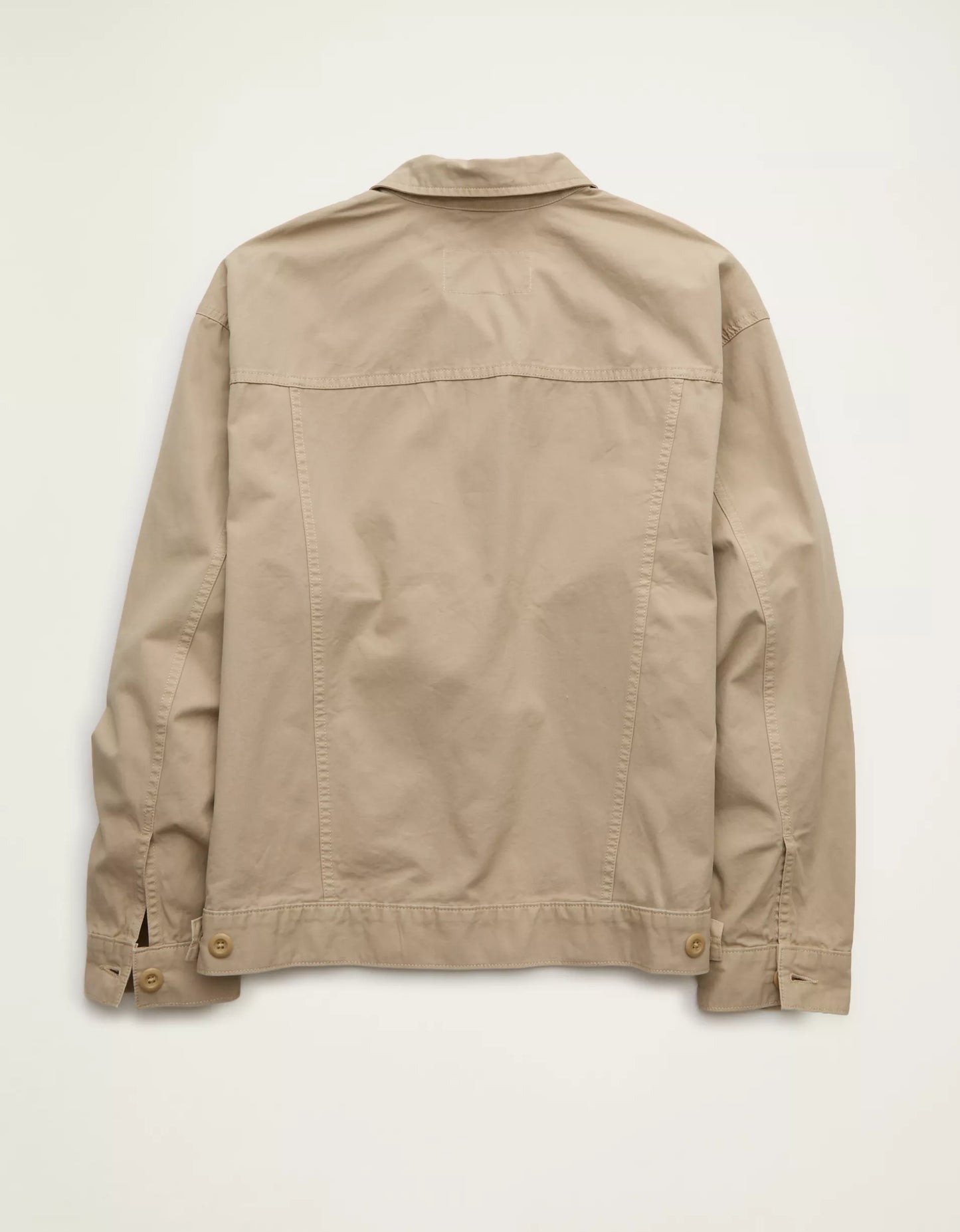 Classic Fit Herringbone Slub Full‑Zip Mens Shirt Jacket
